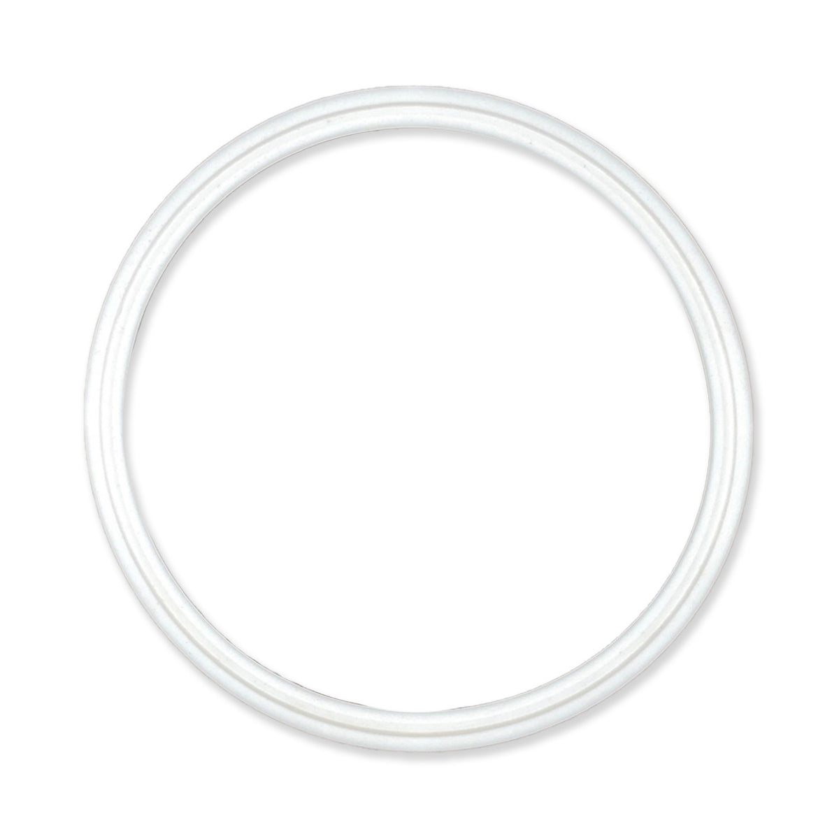 6" Tri-Clamp Gasket, PTFE, white