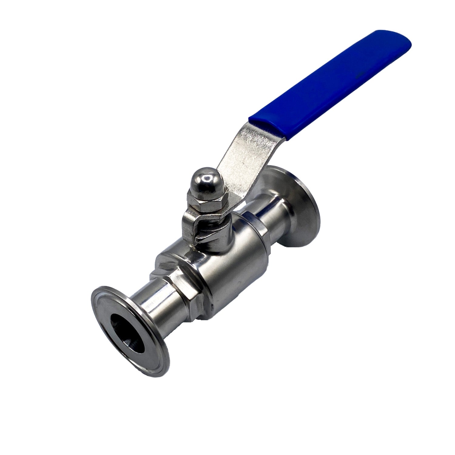 1" Ball Valve, Blue Handle PTFE Seat, SS 304