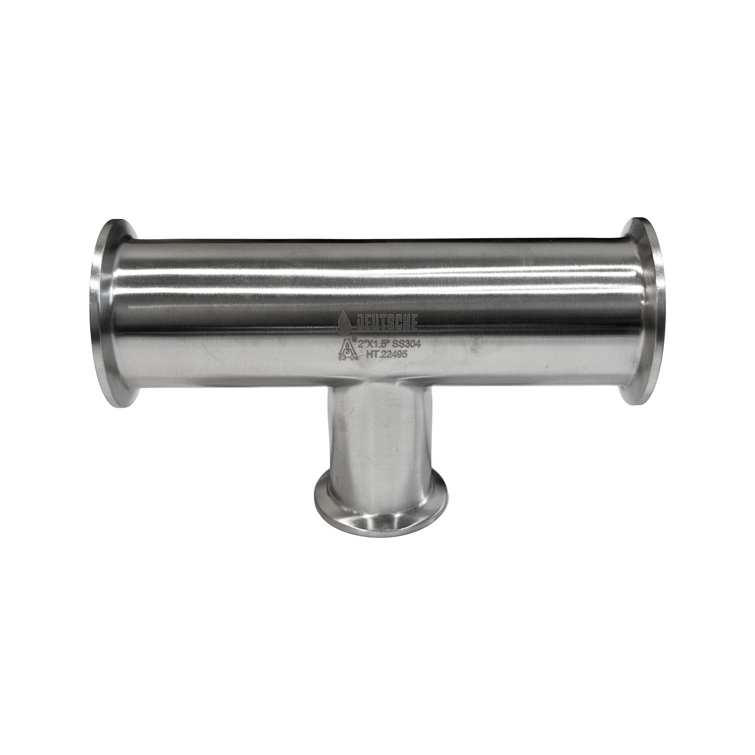 2” x 1.5” Reducing Clamp Tee