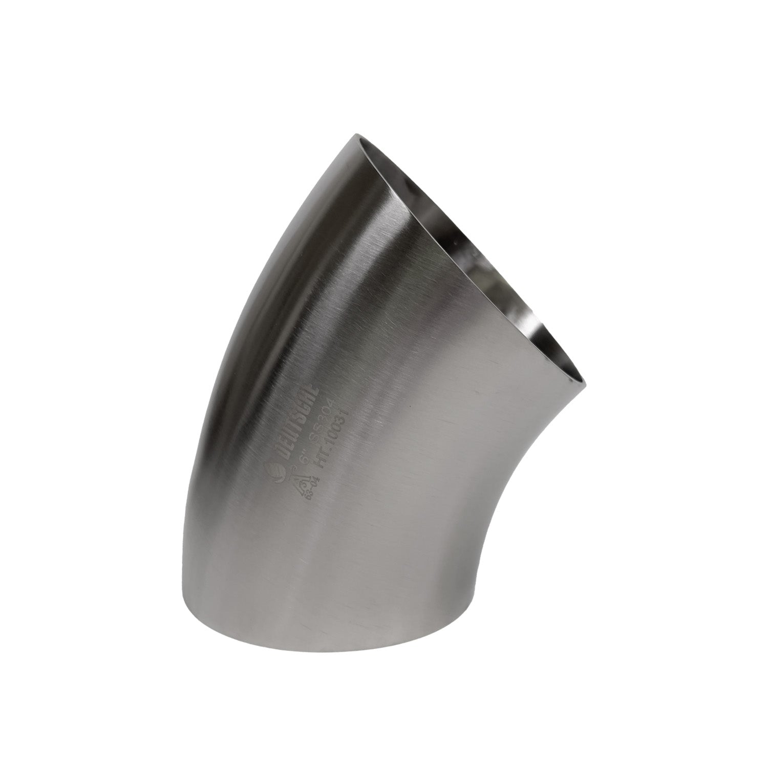 6" SS304 45 degree elbow