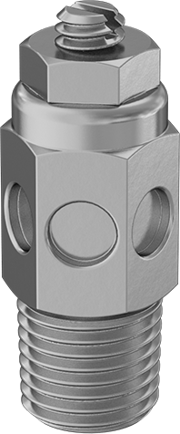 Flow-Control Muffler 1/4 NPT Male