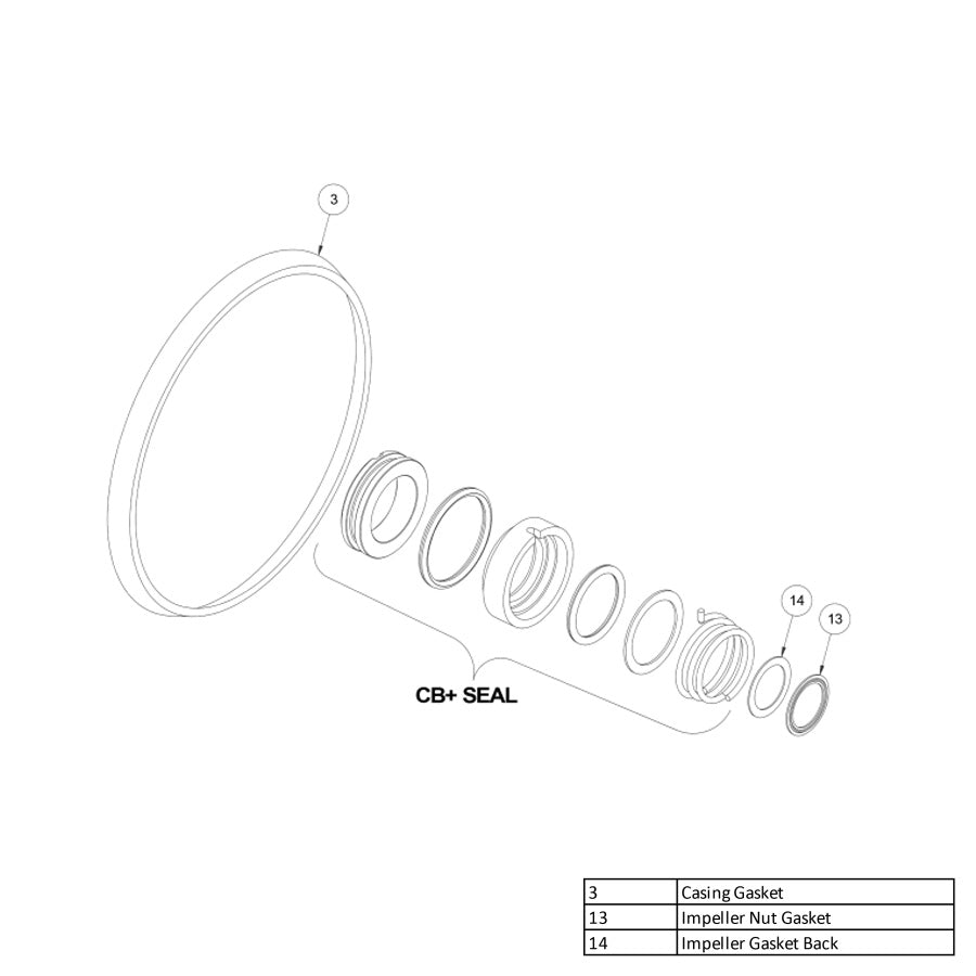 Ampco Seal Kit, 114/214 SC/CA/VI/CB+