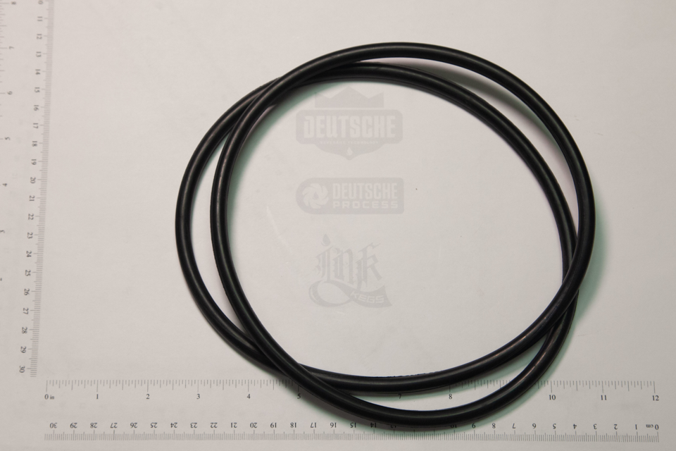 Gasket, Round 8mm, EPDM Black, 380mm OD