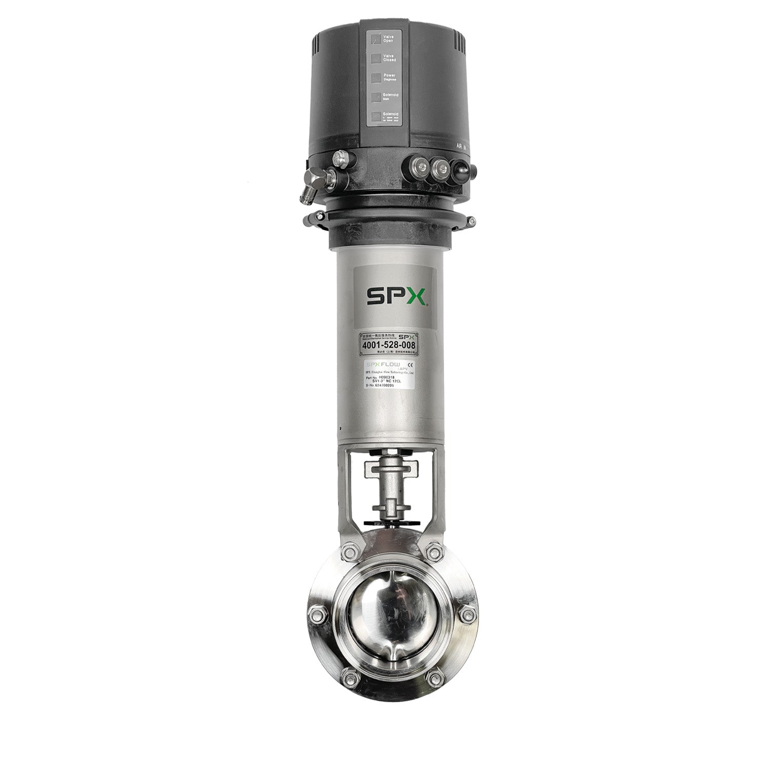 3" SPX Pneumatic Butterfly Valve - with Feedback