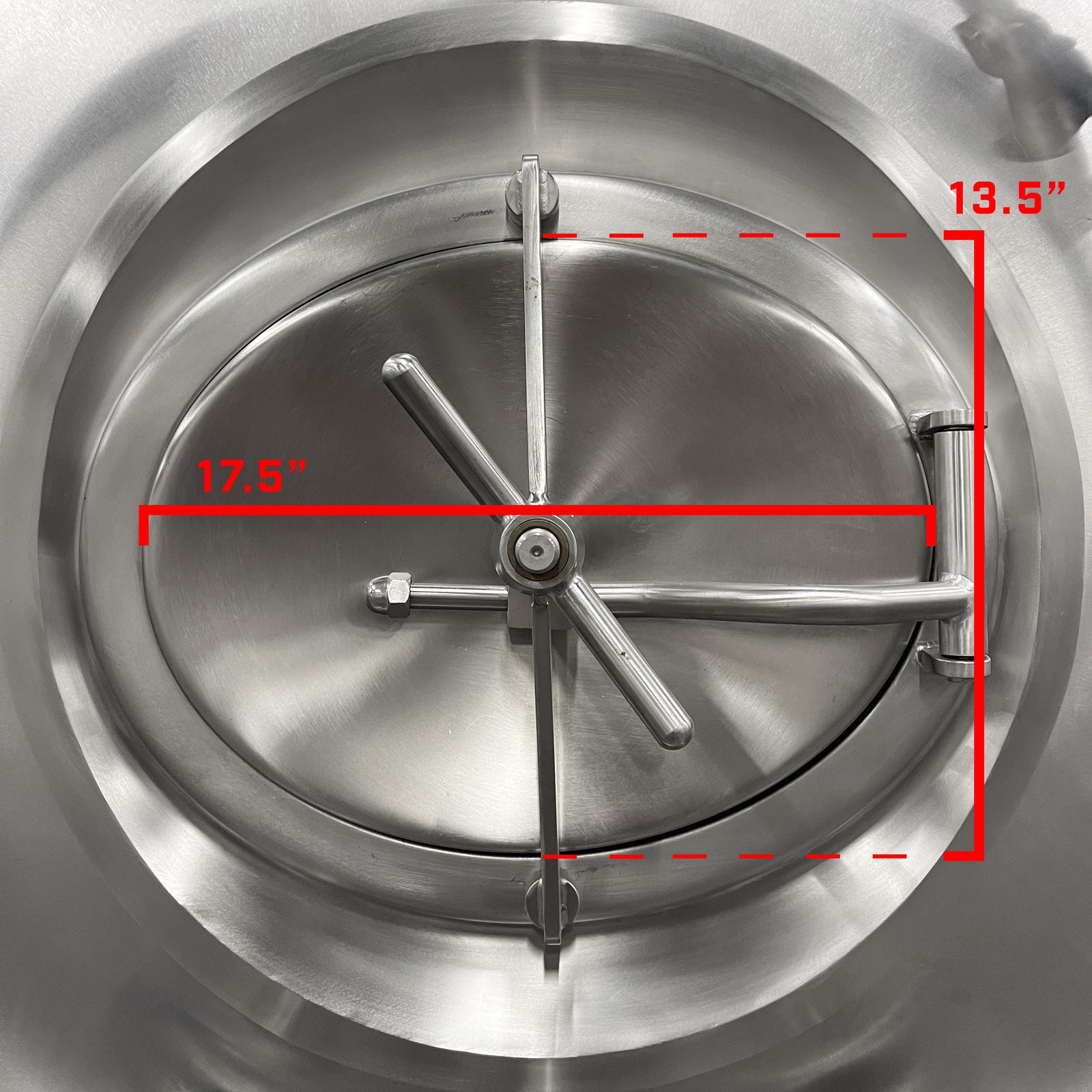 Fermenter Manway Gasket, 580mm x 480mm, Silicone Clear