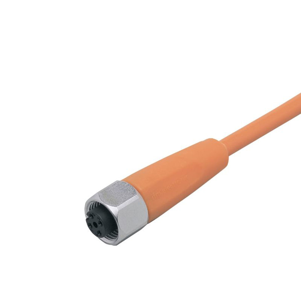 EVT065 Female Cordset Straight with orange Cord 30 m